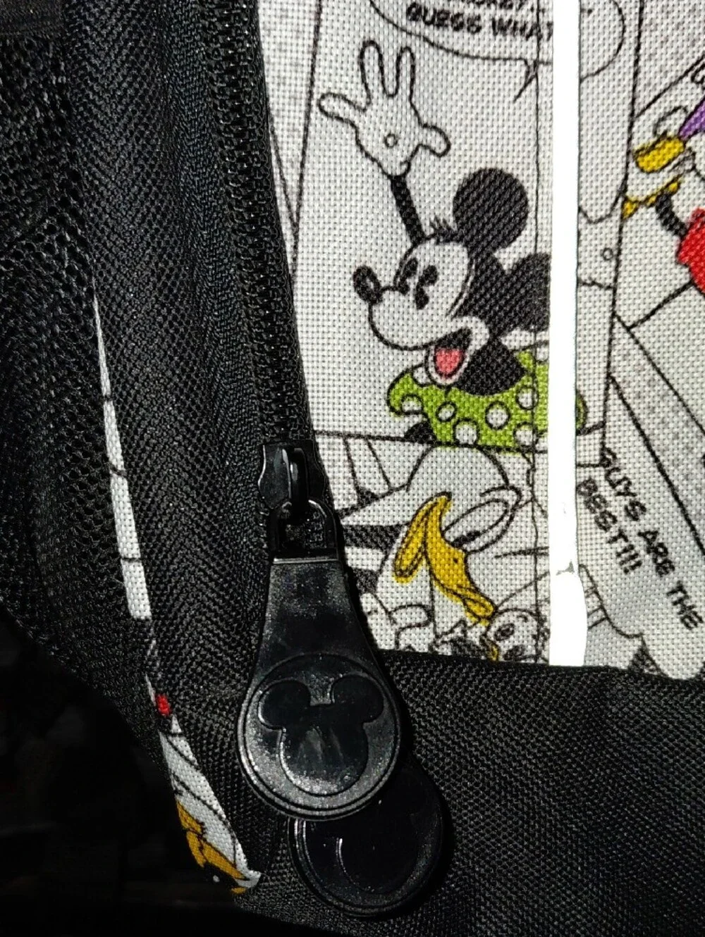 Disney Parks Backpack Mickey Mouse Comic Book Print